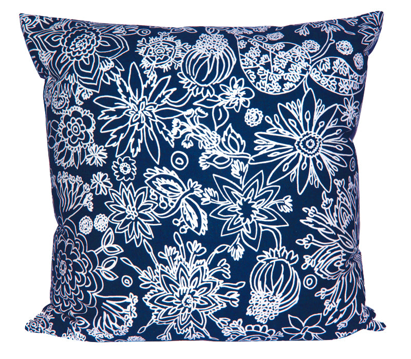 Stella Paisley Navy Fabric by the yard