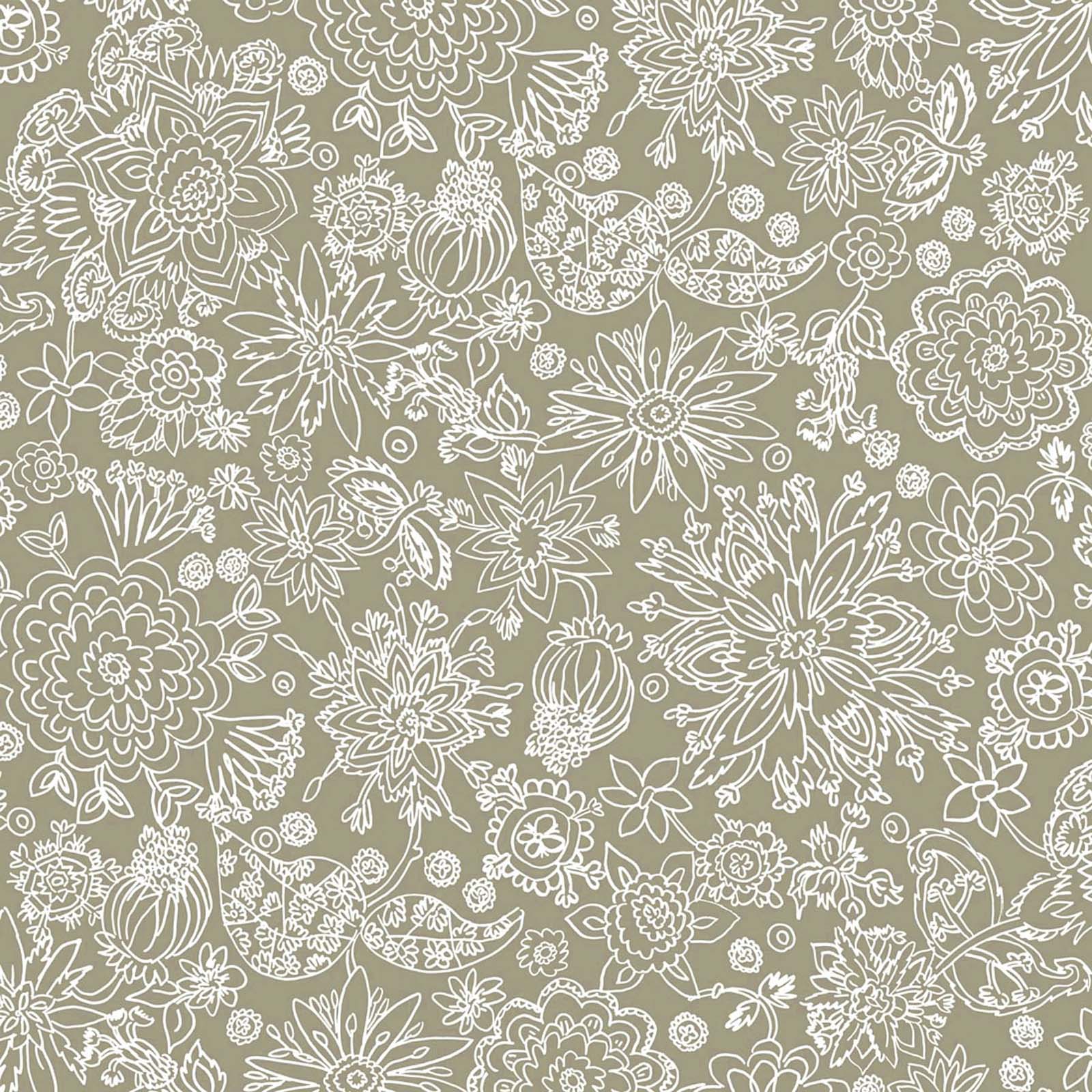 Stella Paisley Sand Fabric by the yard